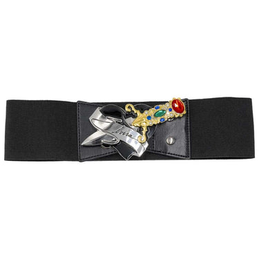 Elvira Dagger Elastic Waist Belt Black - Kreepsville